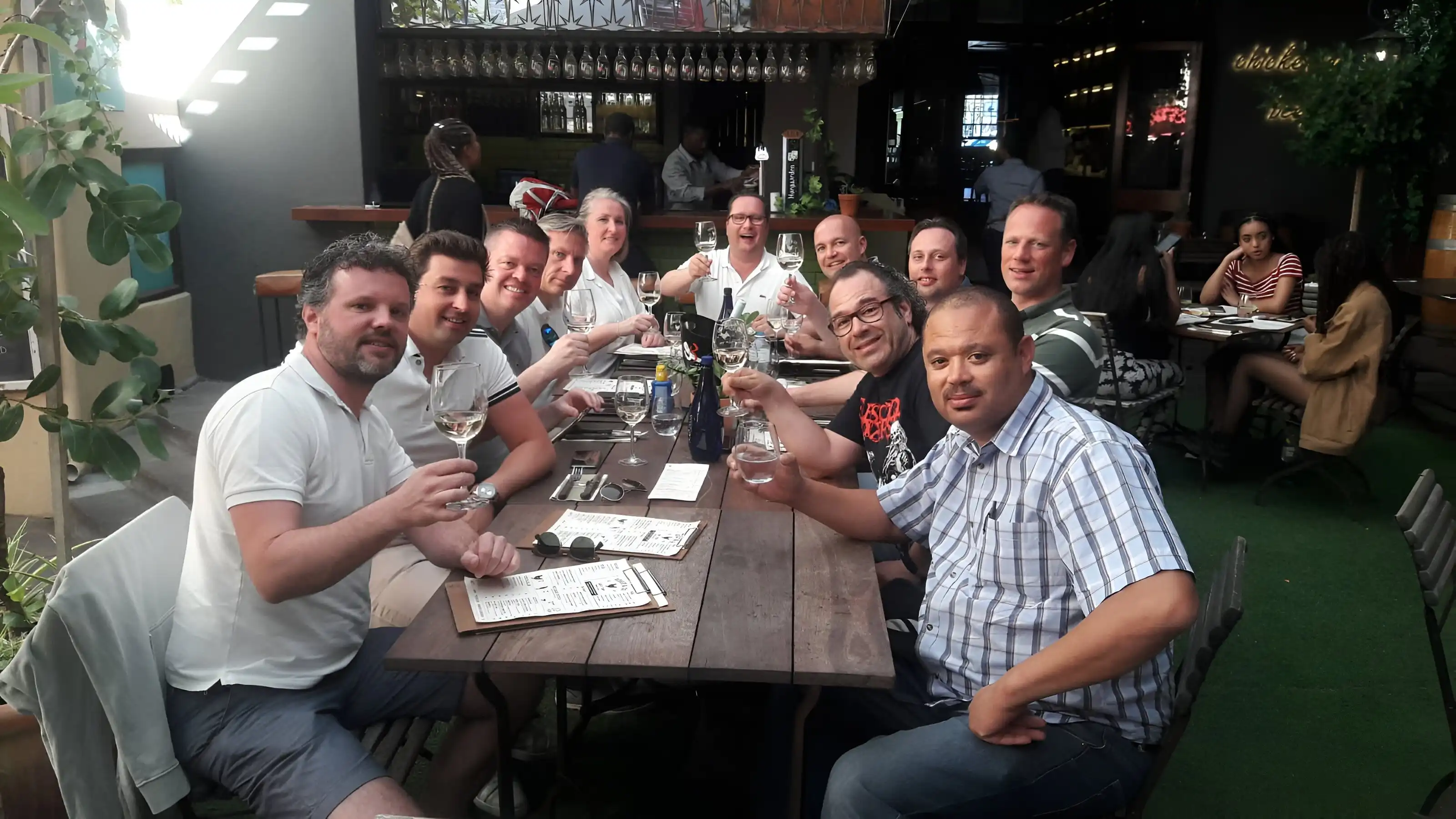 Travellers enjoying a scenic stop on Chapman's Peak Drive during a private Cape Town tour